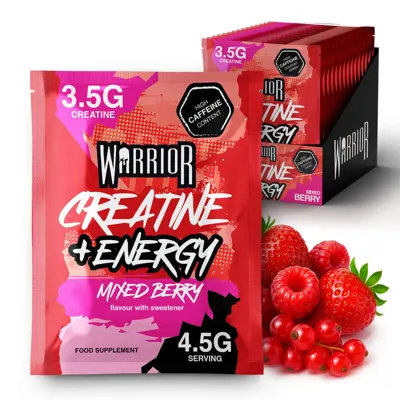 Warrior Creatine Plus Energy – Sachet Pack (15 Sachets)
