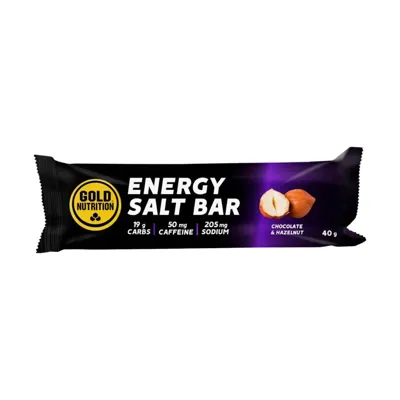 GoldNutrition Total Energy Salt Bar Energy Bar Chocolate and Hazelnut 40g