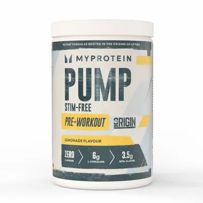 Origin Pump Pre-Workout | Stim & Caffeine-Free - 750G - 30servings