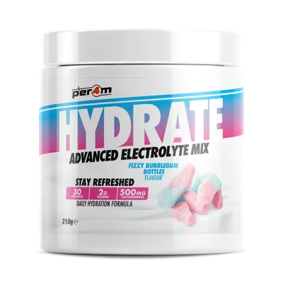 Hydrate Electrolyte Mix Fizzy Bubblegum Bottles - 210g