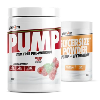 Pump Stim Free Pre Workout with Glycersize™ Cherry Fizz - 495g
