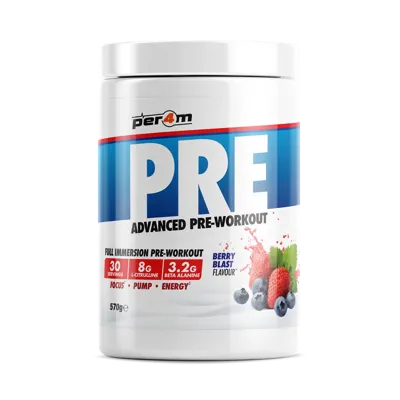 Pre-Workout Stim Berry Blast - 570g (30 Servings)