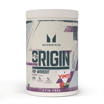 Origin Pump Pre-Workout x Vimto® | Stim & Caffeine-Free - 630G 30servings