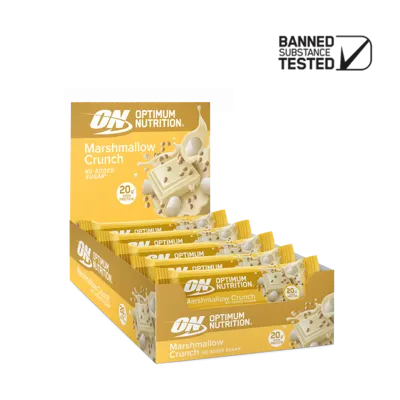 Marshmallow Crunch Protein Bar - Elite Series - 20g high protein - 10x Bars (65 g each)