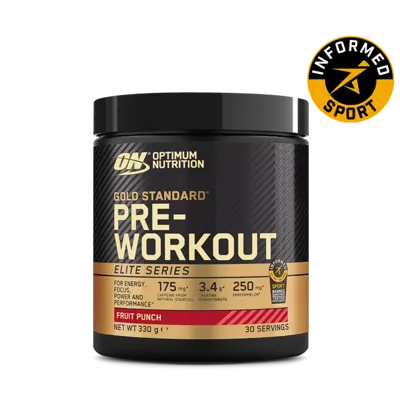 Gold Standard Pre-Workout Powder - Elite - 330g (30 Servings) - 330 (30 servings)