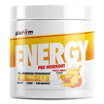 Energy Pre-Workout Peach Sweets - 390g