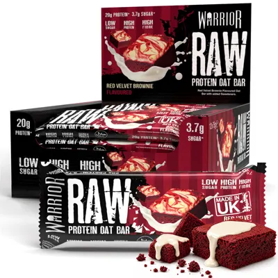 Warrior RAW Protein Oat Bars - 12 x 75g Box (Clearance) - 12 Bars