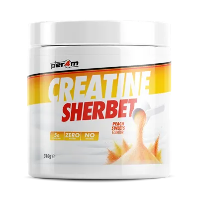 Creatine Sherbet Peach Sweets - 310g (100 Scoops)