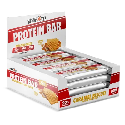 Protein Bars Caramel Biscuit - Box of 12