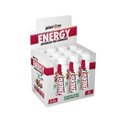 Energy Pre-Workout Shots Rainbow Candy - Box of 12