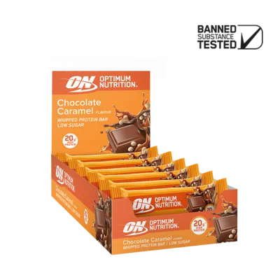Chocolate Caramel Whipped Protein Bar - Elite Series - 20g high protein - 10x Bars (60 g each)