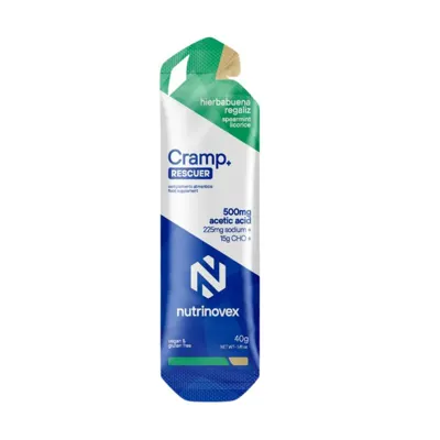 Nutrinovex Cramp Rescuer Energy Gel Peppermint Licorice 15g Cho